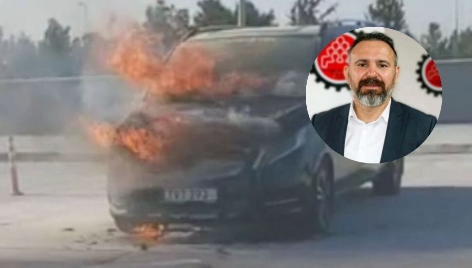 Ercan Havalimanı'ndaki araç yangını: İtfaiye aracının su pompası arızası müdahaleyi geciktirdi