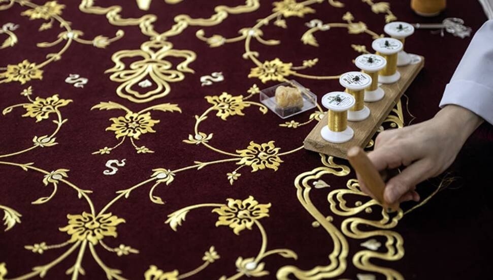 Hanedan türbelerini "Maraş işi" sanduka örtüleri süsleyecek