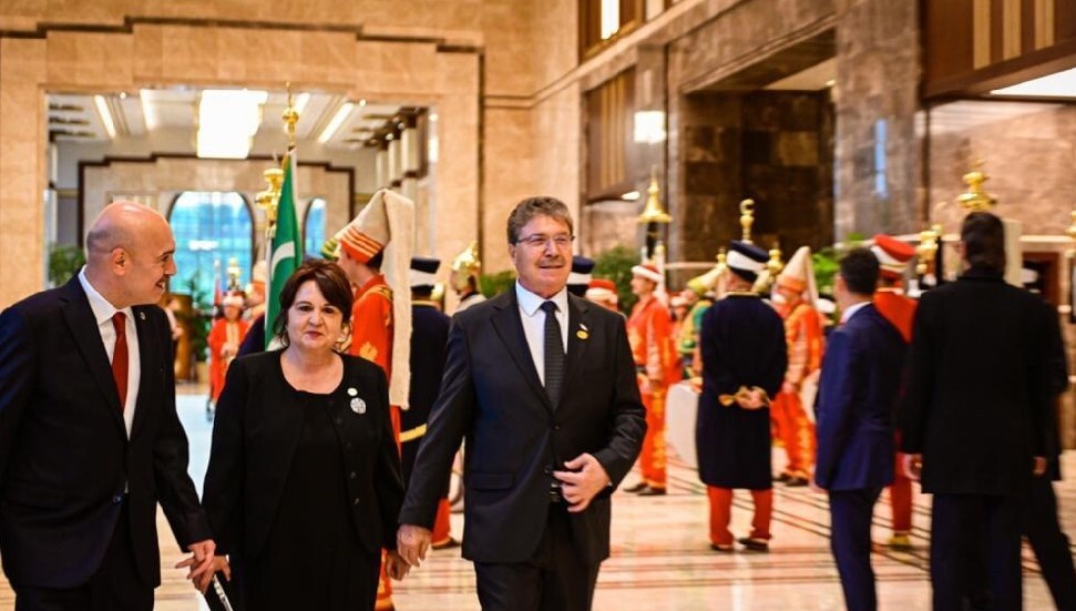 Ünal Üstel, Erdoğan’ın “Göreve Başlama Töreni”ne katıldı