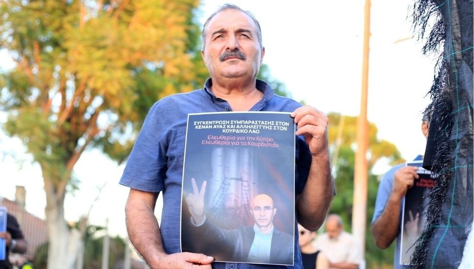Kenan Ayaz için Güney Kıbrıs’ta destek gösterisi düzenlendi
