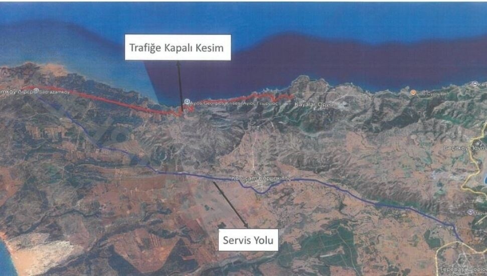 Geçitköy-Lapta ve Kayalar-Sadrazamköy yolları 16 Ekim’e kadar kapalı