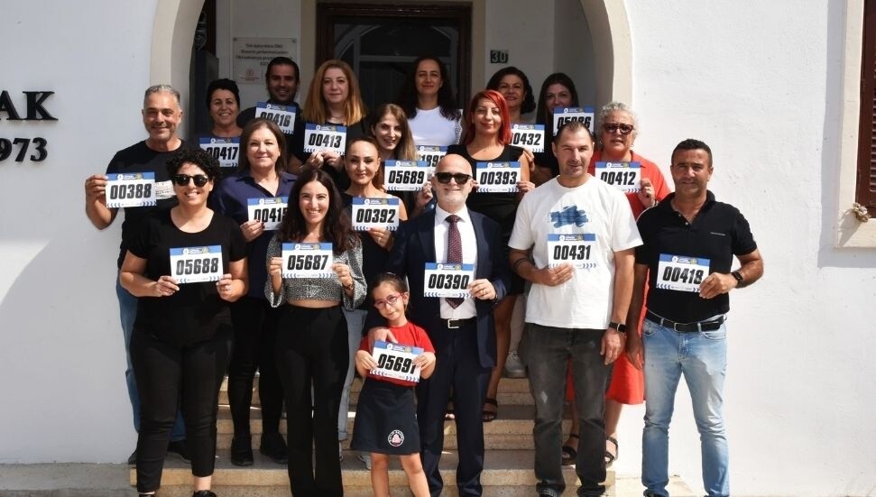 TAK personeli Kahve Dünyası Lefkoşa Maratonu’na kayıt yaptı