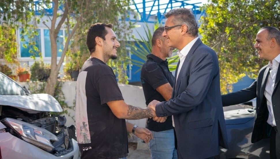 Erhürman, Lefkoşa Sanayi bölgesinde: Kıbrıslı Türk iş dünyasının dünyayla buluşması engellenemez