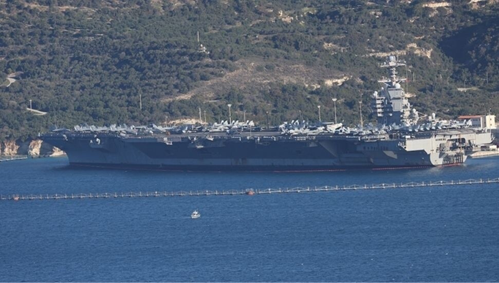 USS Gerald R. Ford, Girit’ten ayrılarak Doğu Akdeniz’e yöneldi