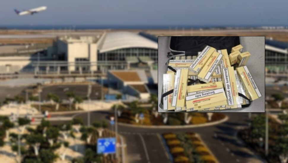 Kıbrıslı Türk, Larnaka Havalimanı'nda 14 bin gümrüksüz sigarayla yakalandı