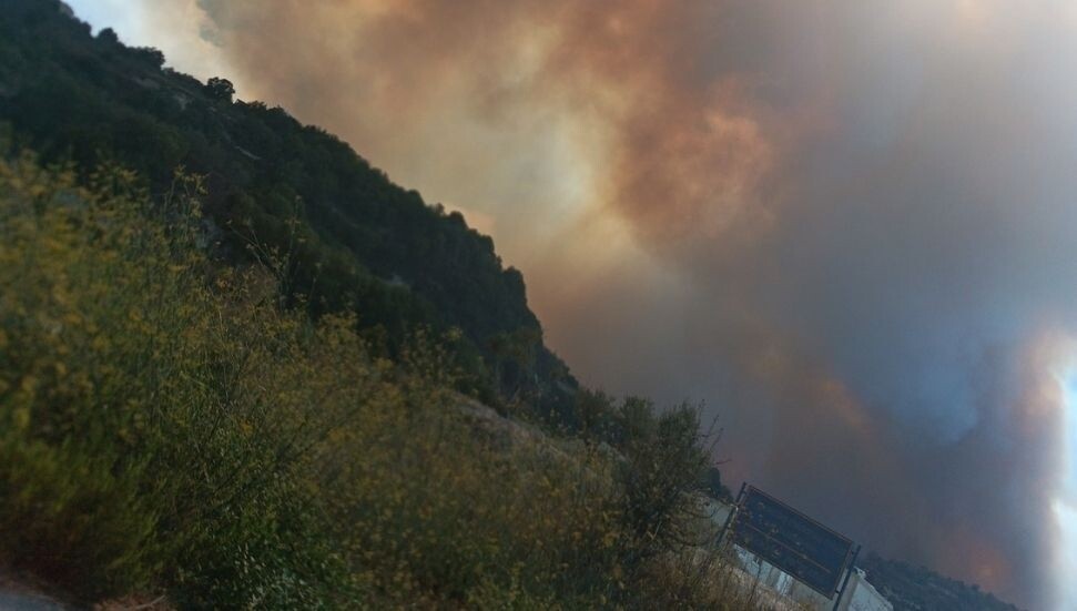 Güney Kıbrıs'ta bir yangın daha: Bu kez Baf'ta orman yangını çıktı