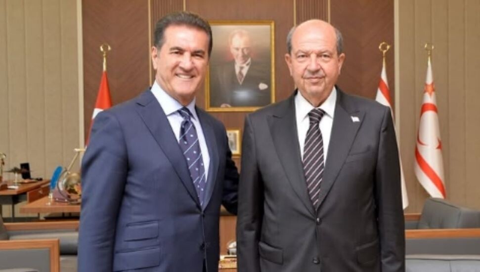 Ersin Tatar, Mustafa Sarıgül'ü kabul etti: Hellim ile tulum peyniri 'kardeş' ilan edildi