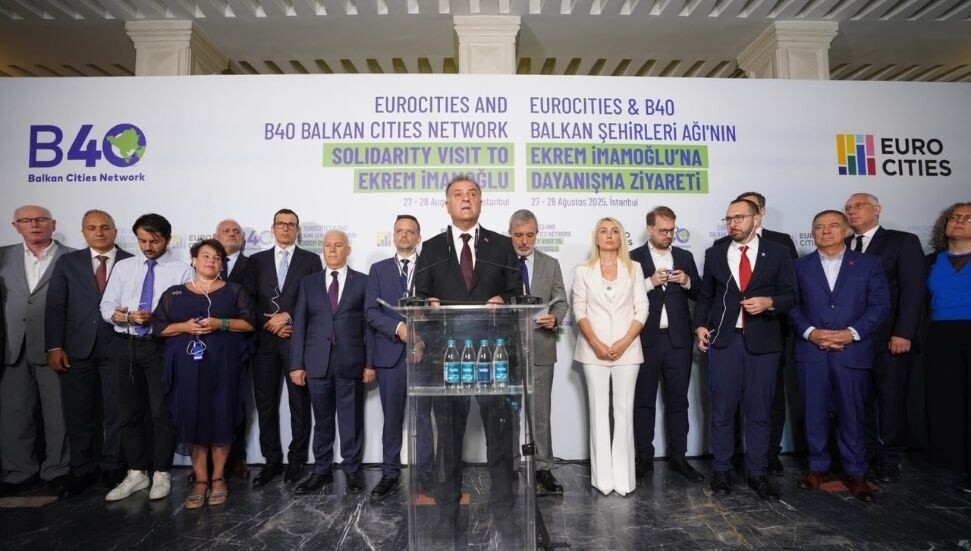 Avrupa belediye başkanlarından İmamoğlu’na dayanışma ve destek ziyareti