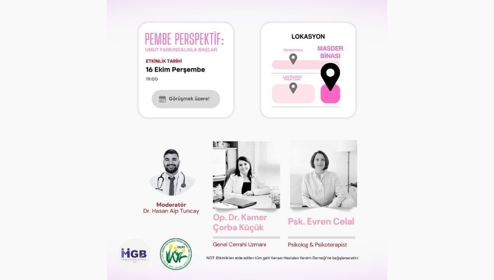 MGB ve KHYD'den "Pembe Perspektif: Umut Farkındalıkla Başlar" etkinliği!