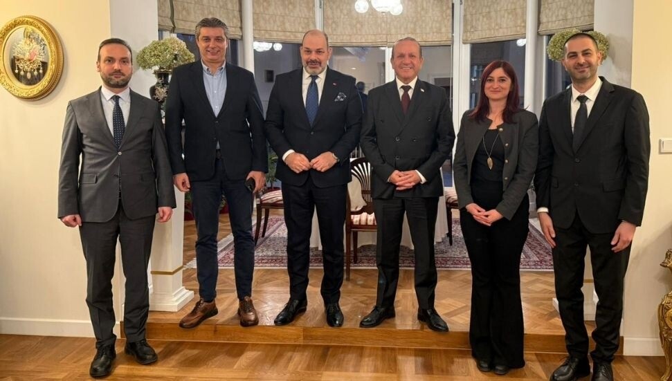 Ataoğlu, Polonya ziyaretinde Büyükelçi Denktaş'ı makamında ziyaret etti: KKTC'nin tanıtılması sözü