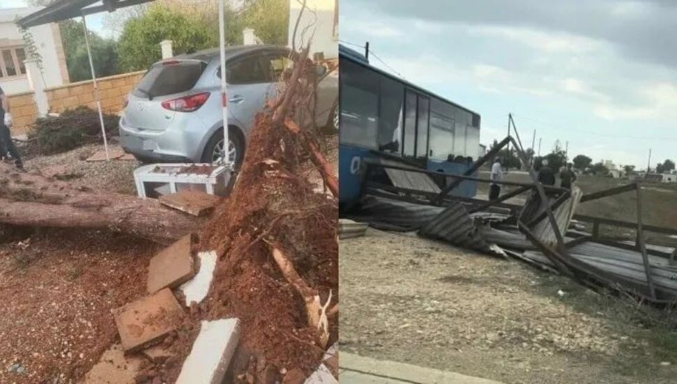 Güney Kıbrıs’ta hortum evlere ve altyapıya zarar verdi: Elektrik kesintileri yaşanıyor