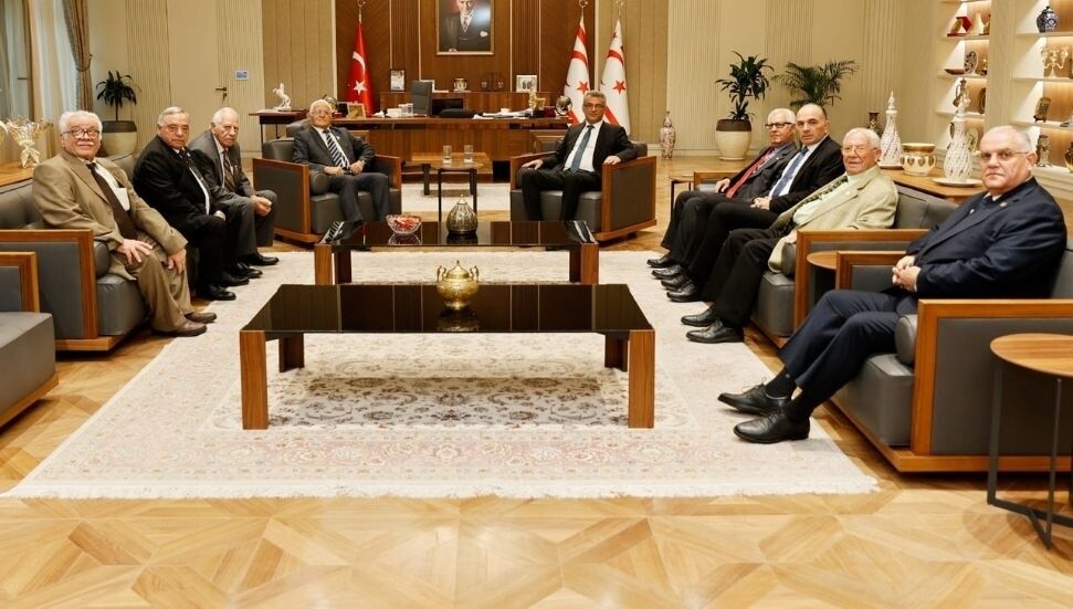 Cumhurbaşkanı Erhürman, Muharip Dernek Başkanlarını kabul etti: Erhürman tebrik edildi