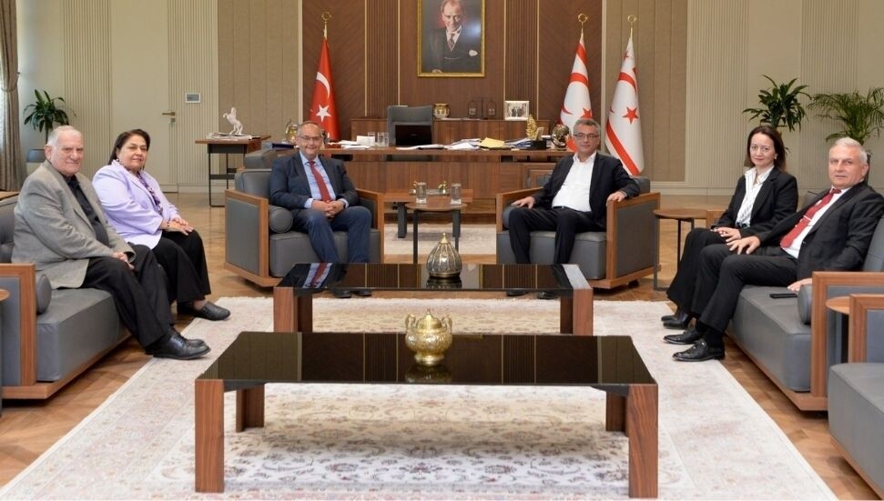 Cumhurbaşkanı Erhürman, Yayın Yüksek Kurulu yönetimini kabul etti