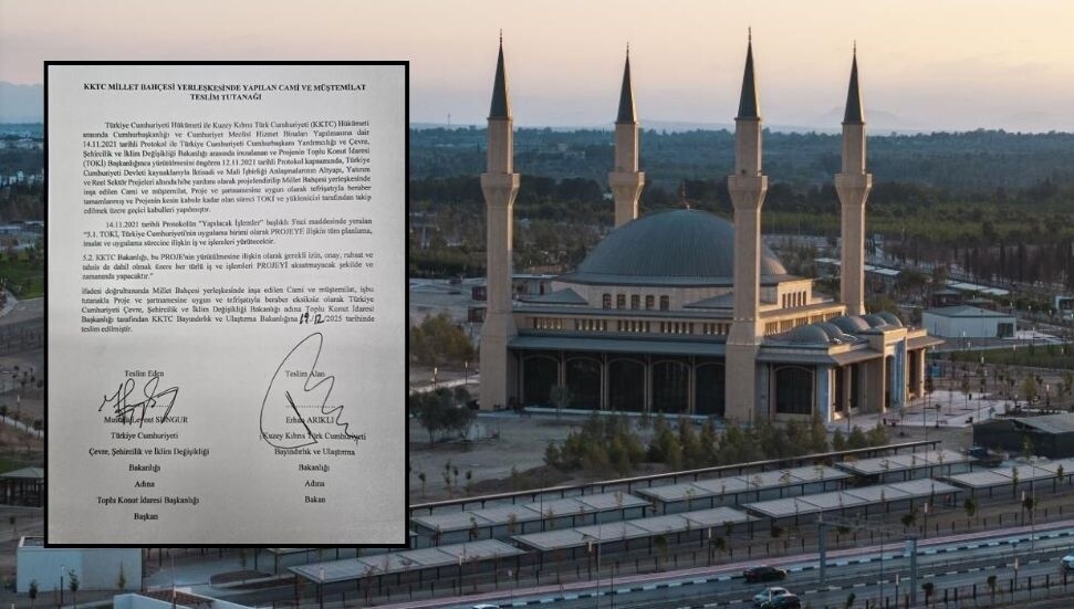 Erhan Arıklı, Millet Camisi'nin TOKİ'den teslim alındığını duyurdu