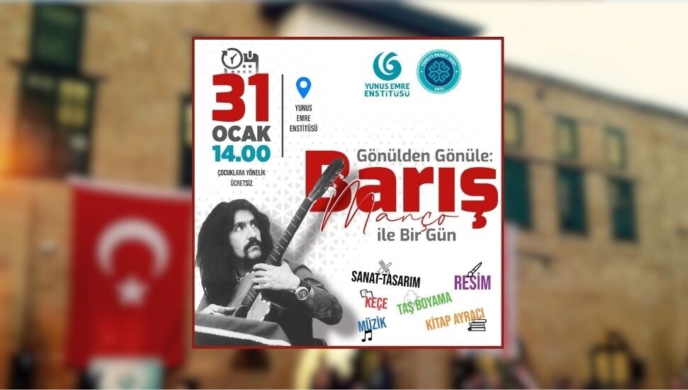“Gönülden Gönüle: Barış Manço ile Bir Gün” etkinliği cumartesi günü yapılacak
