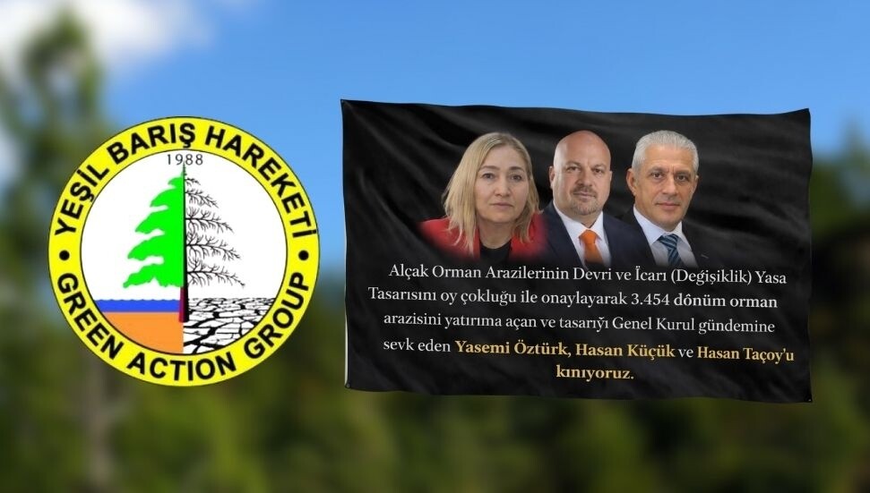 Yeşil Barış Hareketi, imzacı vekilleri kınadı: 3 bin 454 dönüm orman arazisi yatırım adı altında veriliyor