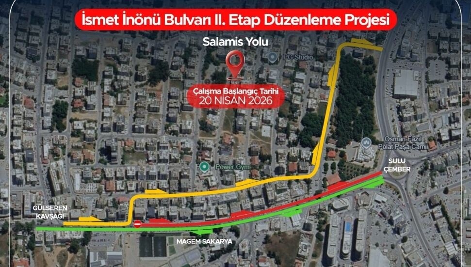 Gazimağusa'da yol çalışmalarından etkilenecek yollar açıklandı