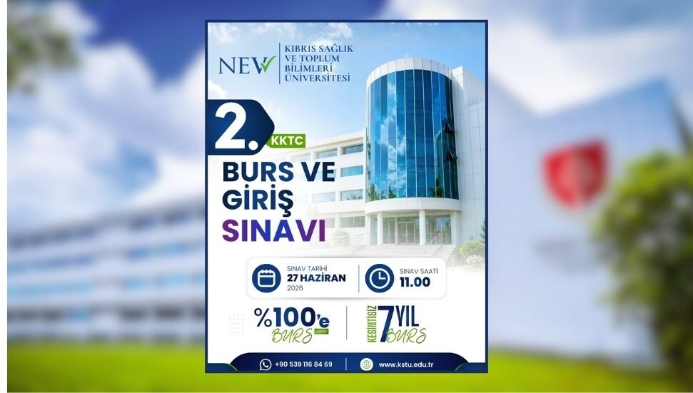 Kıbrıs Sağlık ve Toplum Bilimleri Üniversitesi, 27 Haziran'da, ikinci kez burs ve giriş sınavı düzenliyor