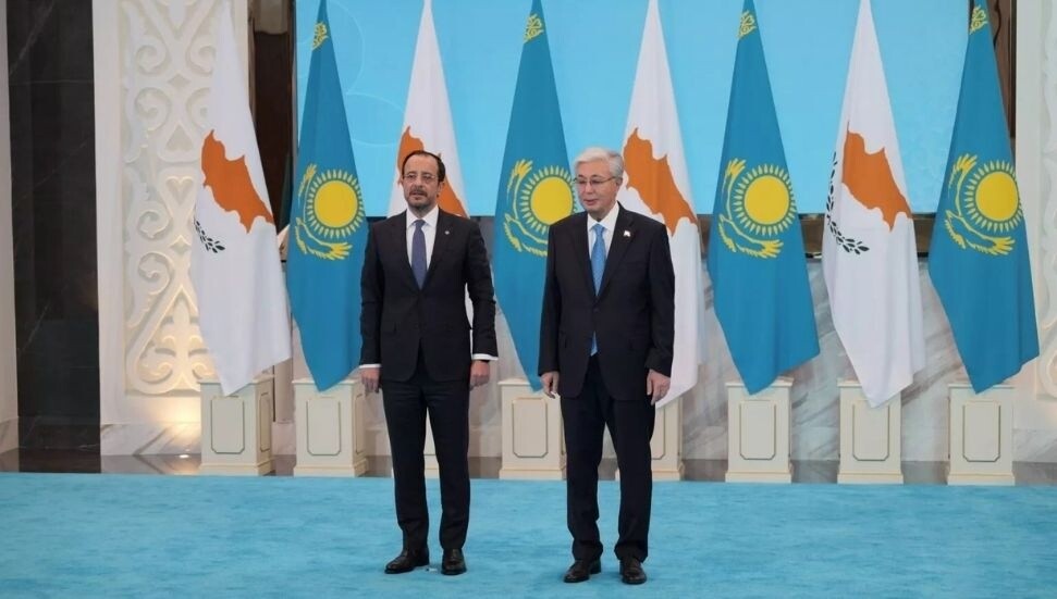 Hristodulidis "ülkesinin, Kıbrıs sorunundaki ilkeli duruşu” sebebiyle Tokayev’e  teşekkür etti