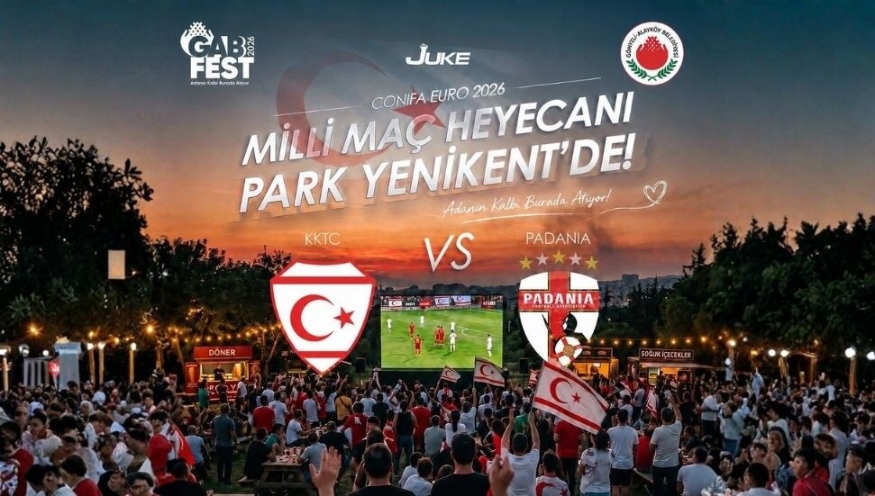 CONIFA EURO 2026'da final zamanı: KKTC-Padania maçı Park Yenikent’te dev ekranda izlenecek