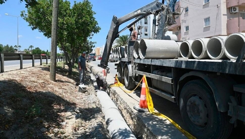 Gönyeli-Alayköy Belediyesi yağmur suyu drenaj altyapısını güçlendiriyor