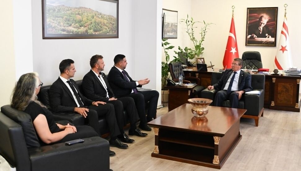 İnşaat Mühendisleri Odası, Üstel'i ziyaret etti: İş birliklerini daha etkin kılmak için dosya sunuldu