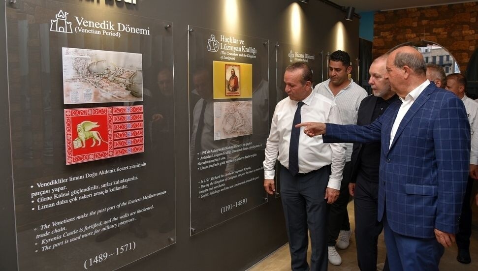 Girne Antik Limanı'ndaki eski Gümrük Binası sergi alanı olarak açıldı