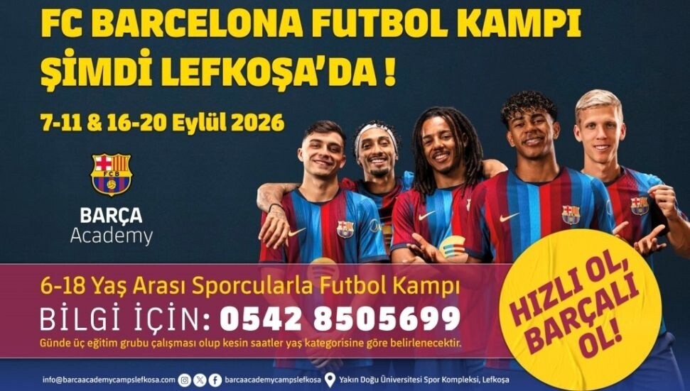 Barça Academy genç yetenekleri keşfetmek için Lefkoşa’ya geliyor