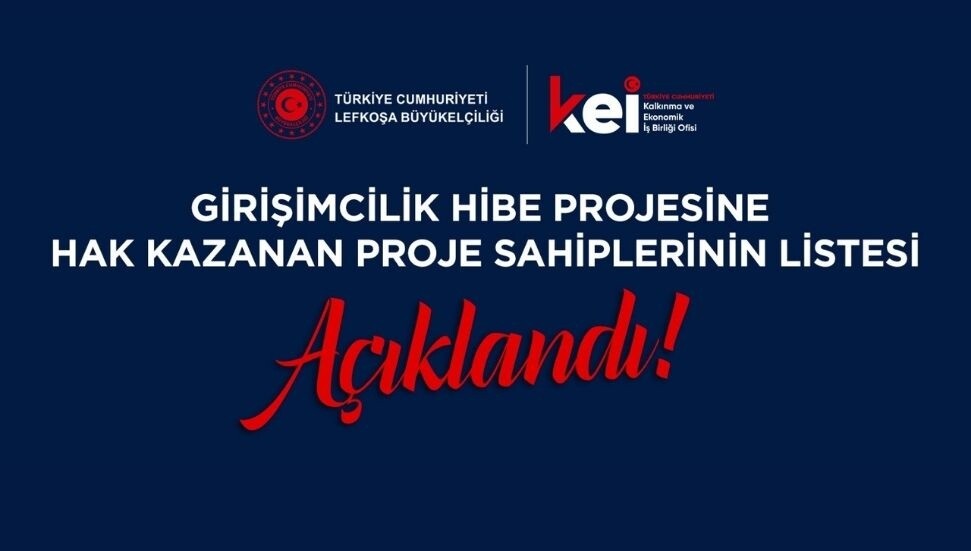 Türkiye Cumhuriyeti kaynaklı Girişimcilik Hibe Programı’nın sonuçları açıklandı