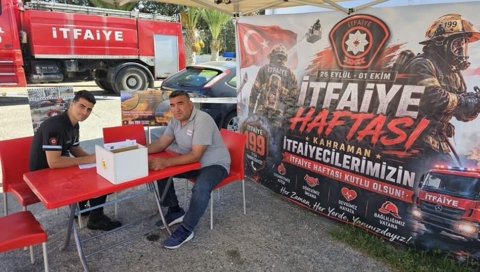 İtfaiye ve polis mensupları kan bağışı yaptı
