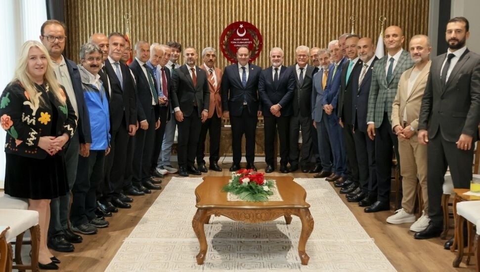 Öztürkler, TBMM'den gelen heyeti kabul etti: Kıbrıs Türk gençliğinin sesi izolasyonlardan büyüktür