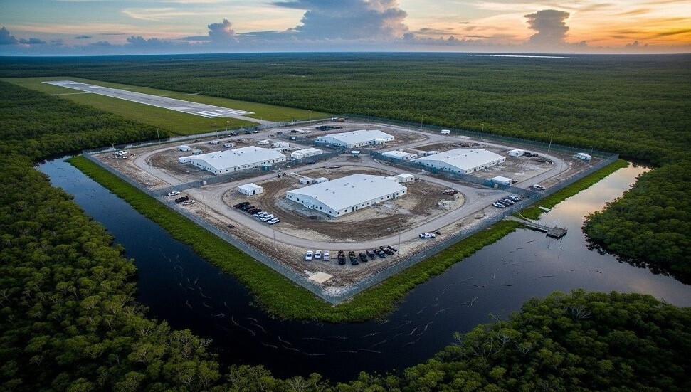 'Kaçış yok': Trump'ın timsah ve pitonlarla dolu gözaltı adası