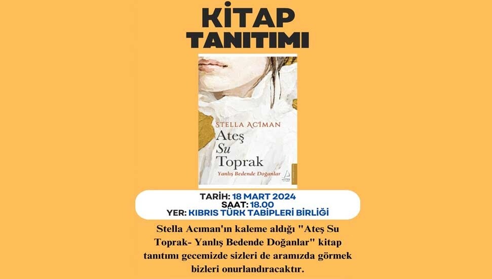 Stella Aciman’ın “Ateş Su Toprak” kitabı pazartesi tanıtılıyor