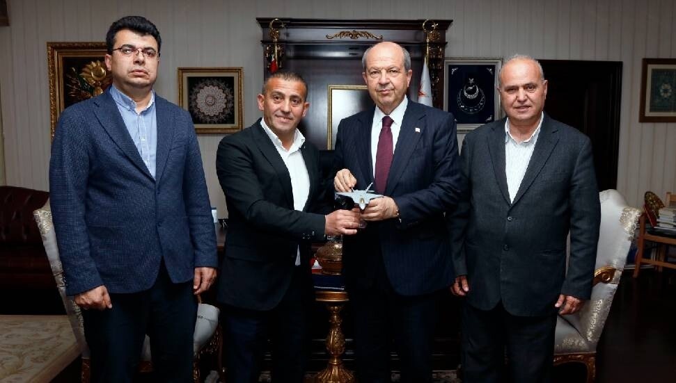 Cumhurbaşkanı Ersin Tatar, TSK Güçlendirme Vakfı heyetini kabul etti