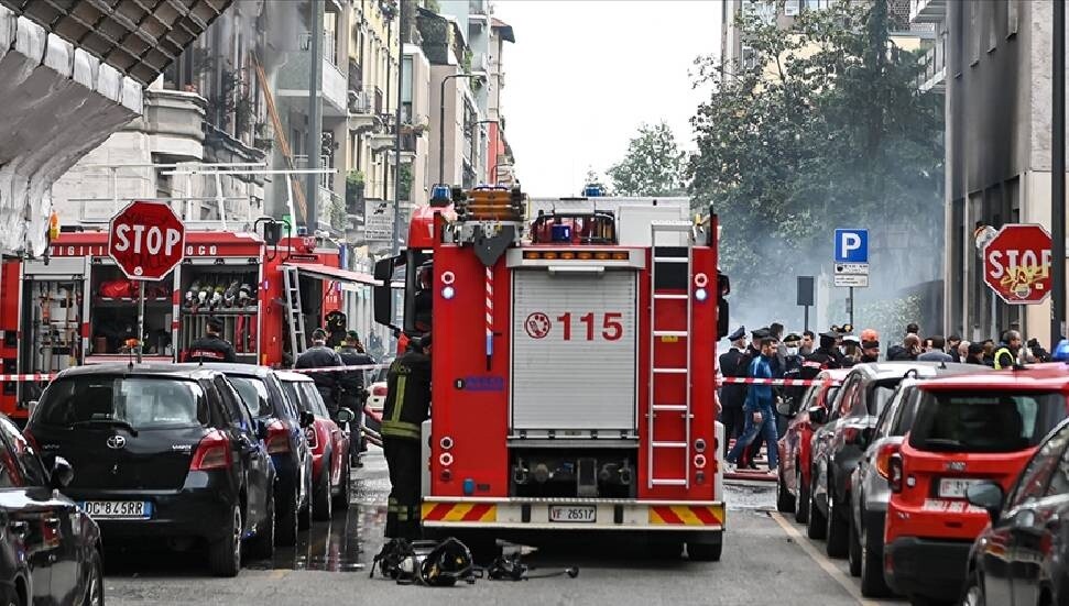 İtalya'daki Tuscia Üniversitesi'nde büyük çaplı yangın çıktı