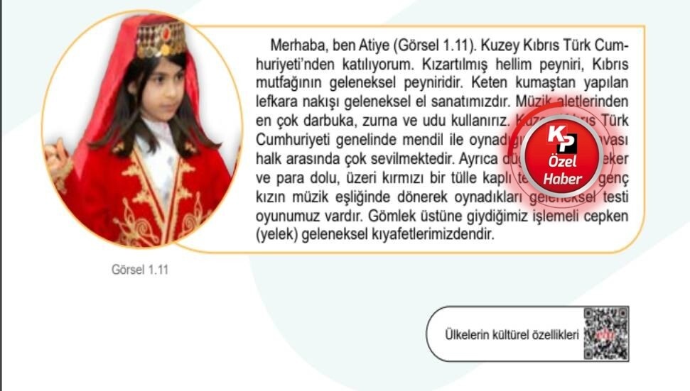 Türkiye’deki ders kitabında ‘Hellim Peyniri’ gafı