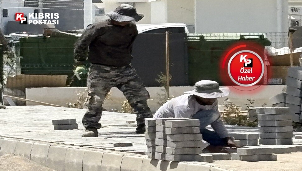 Çalışma yasağı ihlal ediliyor: 50 derece altında kaldırım döşüyorlar