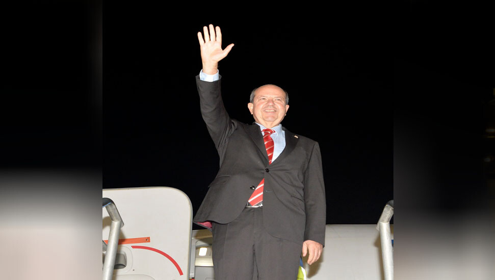 Ersin Tatar, Kırgızistan’a gitmek üzere adadan ayrıldı