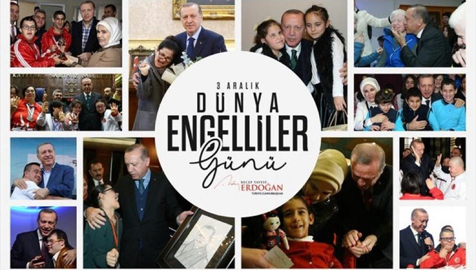 Recep Tayyip Erdoğan'dan Dünya Engelliler Günü paylaşımı