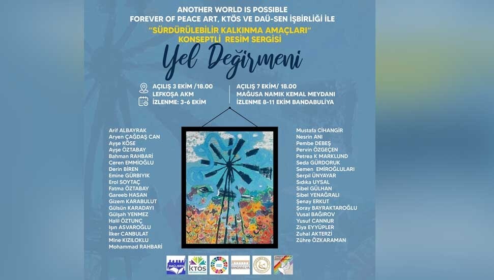 “Yel Değirmeni” adlı sergi bu akşam Lefkoşa AKM’de ziyarete açılıyor