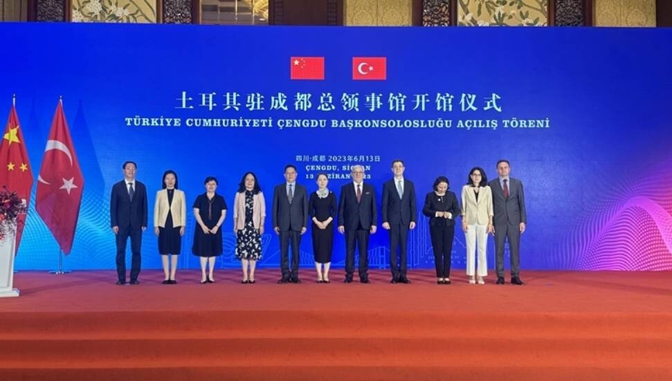 Çin'de Türkiye'nin Çıngdu Başkonsolosluğunun açılışı yapıldı