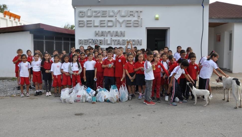Güzelyurt bölge okulları, Hayvan Rehabilitasyon Merkezi’ne ziyaretler gerçekleştirdi