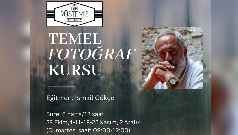 Rüstem Kitabevi'nde 'Temel Fotoğraf Kursu' verilecek