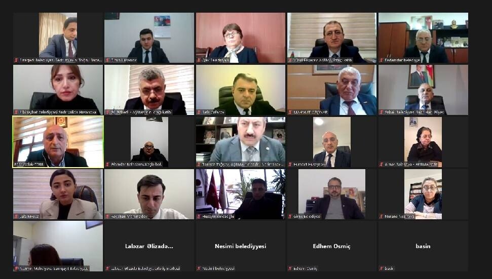 Azerbaycan-KKTC Yerel Yönetimleri Tecrübe Paylaşımı Programı video konferans yöntemiyle yapıldı