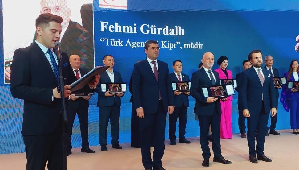 TAK Müdürü Fehmi Gürdallı'ya TÜRKSOY'dan "Basın Ödülü"