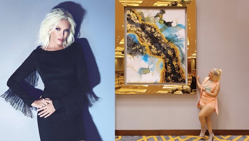 Ressam Çağrı Ergin, Süperstar Ajda Pekkan için özel tablolar hazırladı