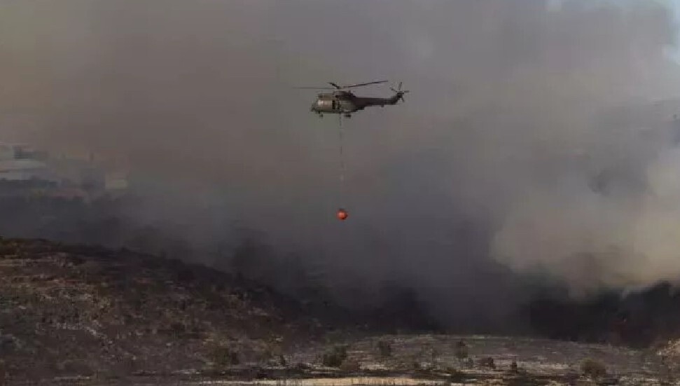 Limasol'da alevlerle mücadele sürüyor: Suni-Zanaça köyü haritadan silindi
