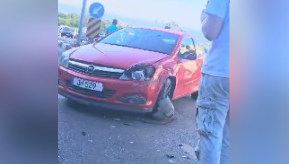 Girne-Lefkoşa ana yolunda iş çıkış saatinde yaşanan trafik kazası tüm trafiği felç etti!