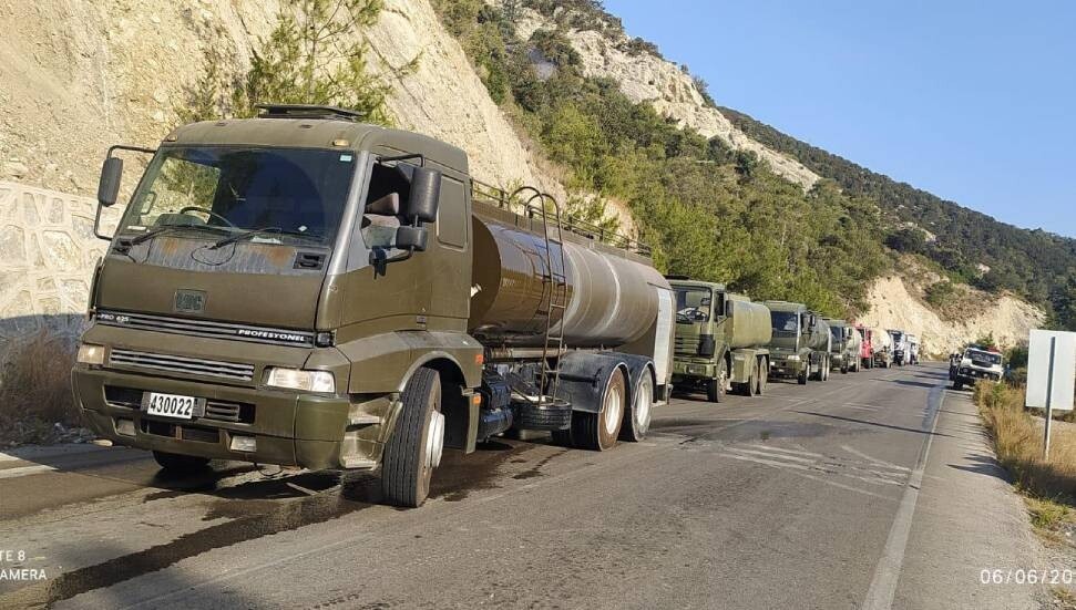 Güvenlik Kuvvetleri Komutanlığı'nın, dünkü yangına müdahalesi etkili oldu