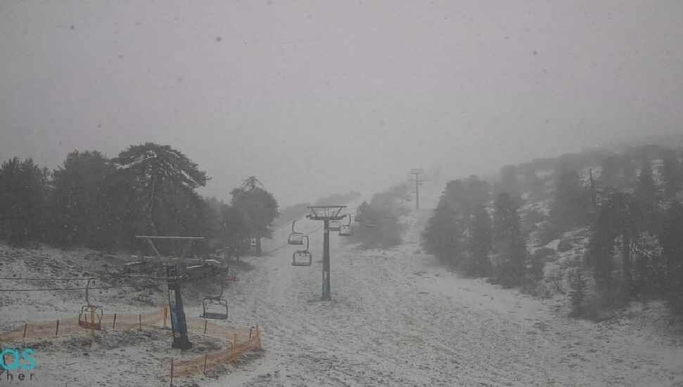 Trodos yeniden beyaza büründü